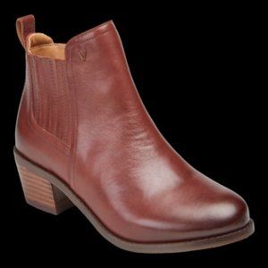 New Vionic Joy Bethany Leather Ankle Boot- Beaver